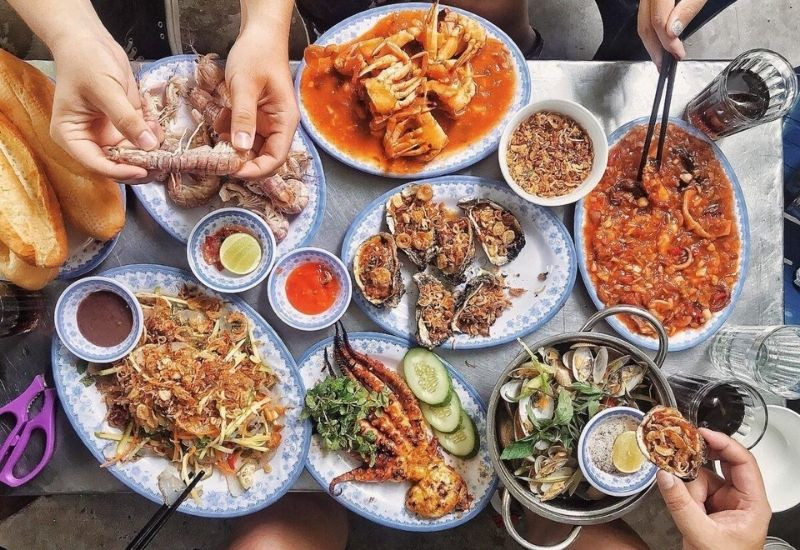 Hải sản Đà Nẵng tươi ngon với nhiều cách chế biến (Ảnh: Sưu tầm)